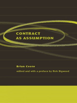 cover image of Contract as Assumption